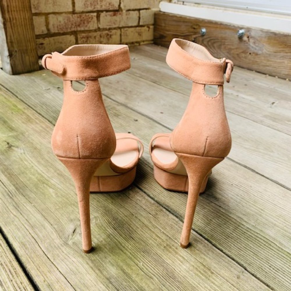 **HP** NWOB Stuart Weitzman nude Backupplat sandal size 9 - Picture 5 of 14